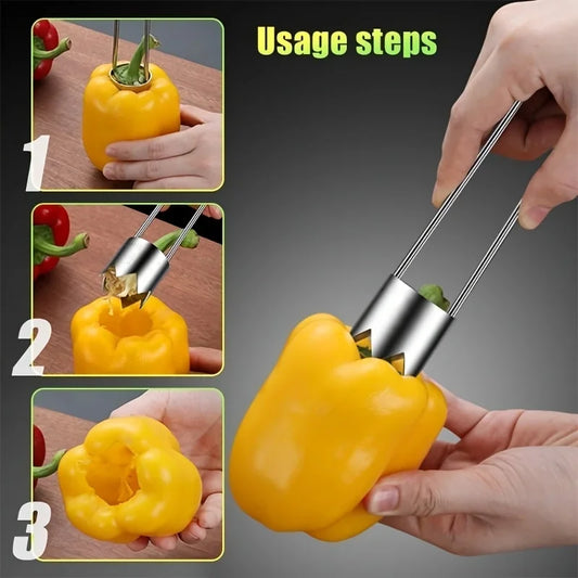 Premium Stainless Steel Kitchen Fruit Vegetable Corer