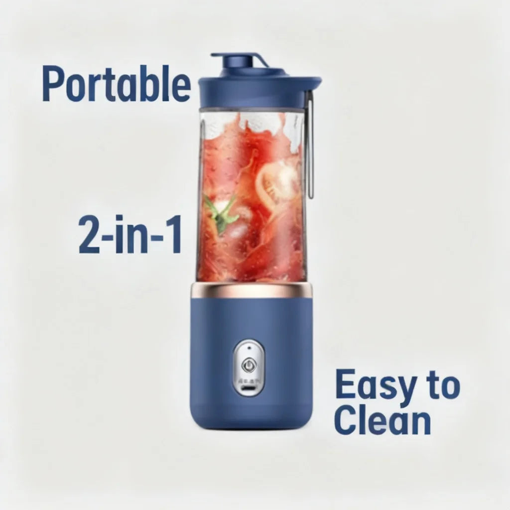 Compact Portable Blender Cup For Smoothies And Travel Use