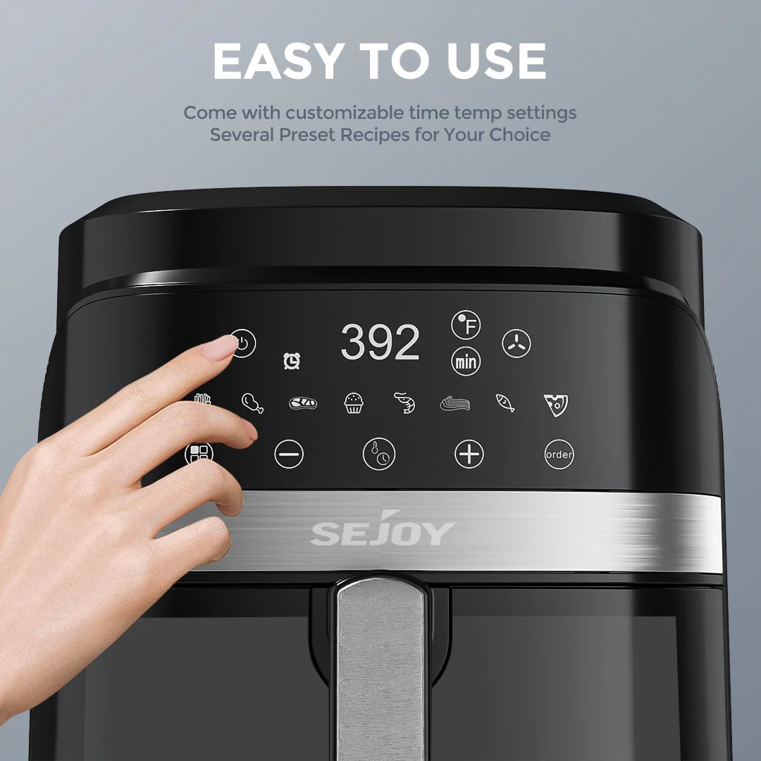 Sejoy 8 In 1 Air Fryer With Premium Ceramic Coating