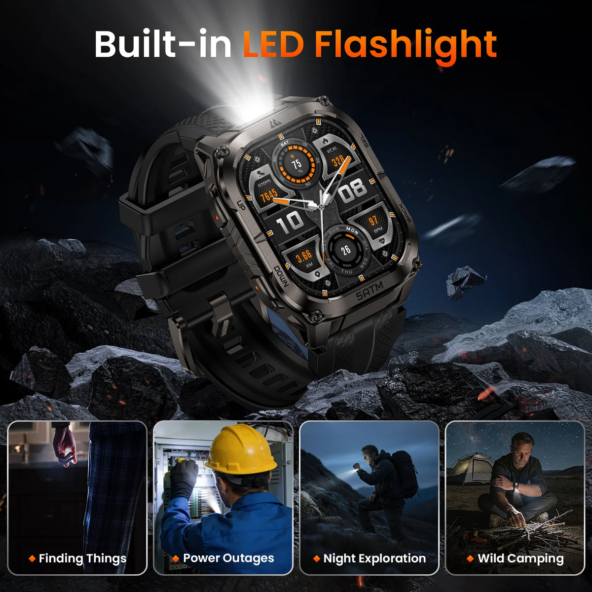 Kospet Tank M4C Advanced Gps Smartwatch For Men 5Atm Waterproof