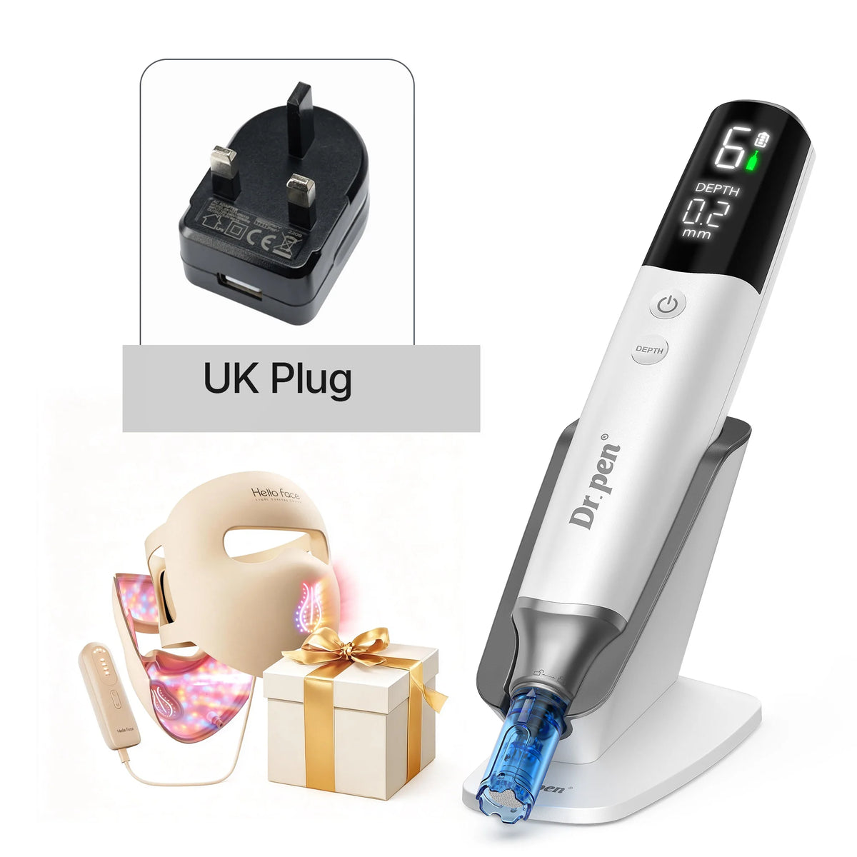 Hello Face Dr Pen M9 Microneedle Device With LED Mask
