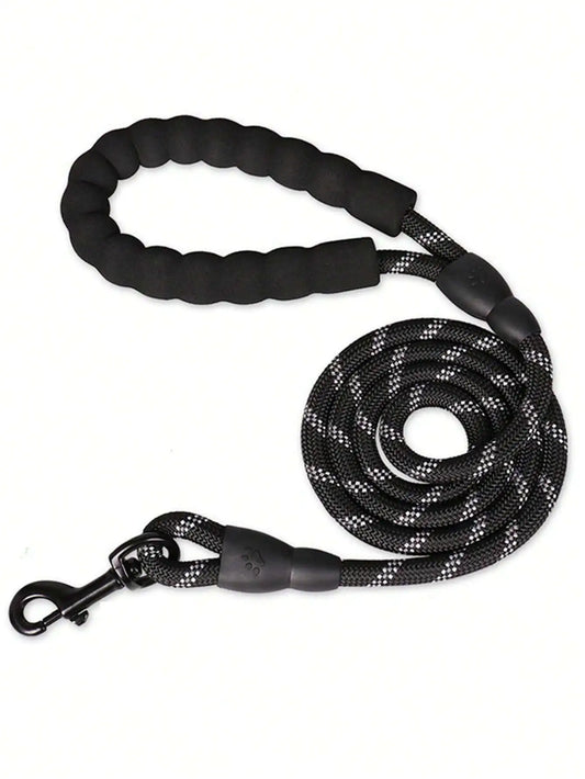 Premium Reflective Nylon Dog Leash With Comfortable Foam Handle