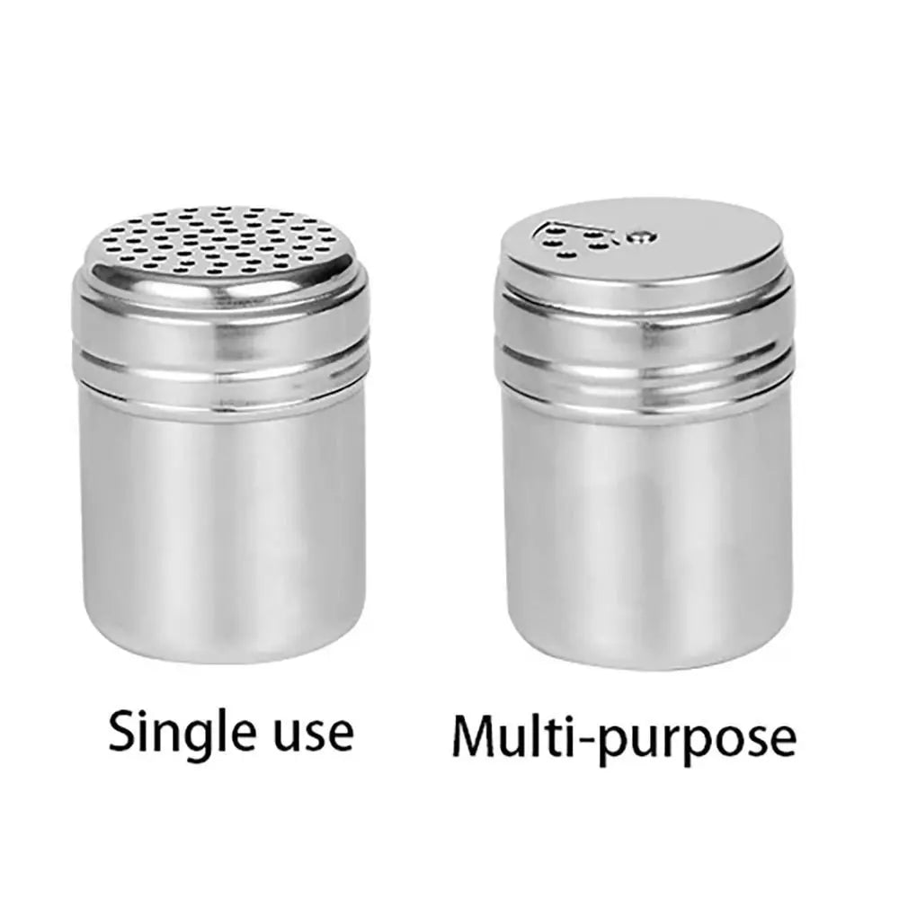 Stainless Steel Rotating Spice Jar For Kitchen Seasoning Storage Solutions