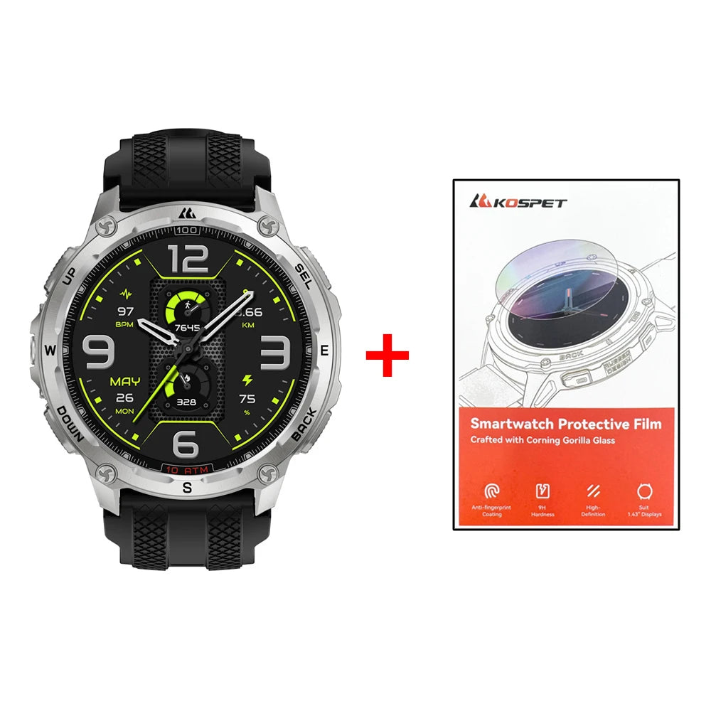 Kospet Tank T4 Smartwatch Featuring GPS And Heart Rate Monitoring