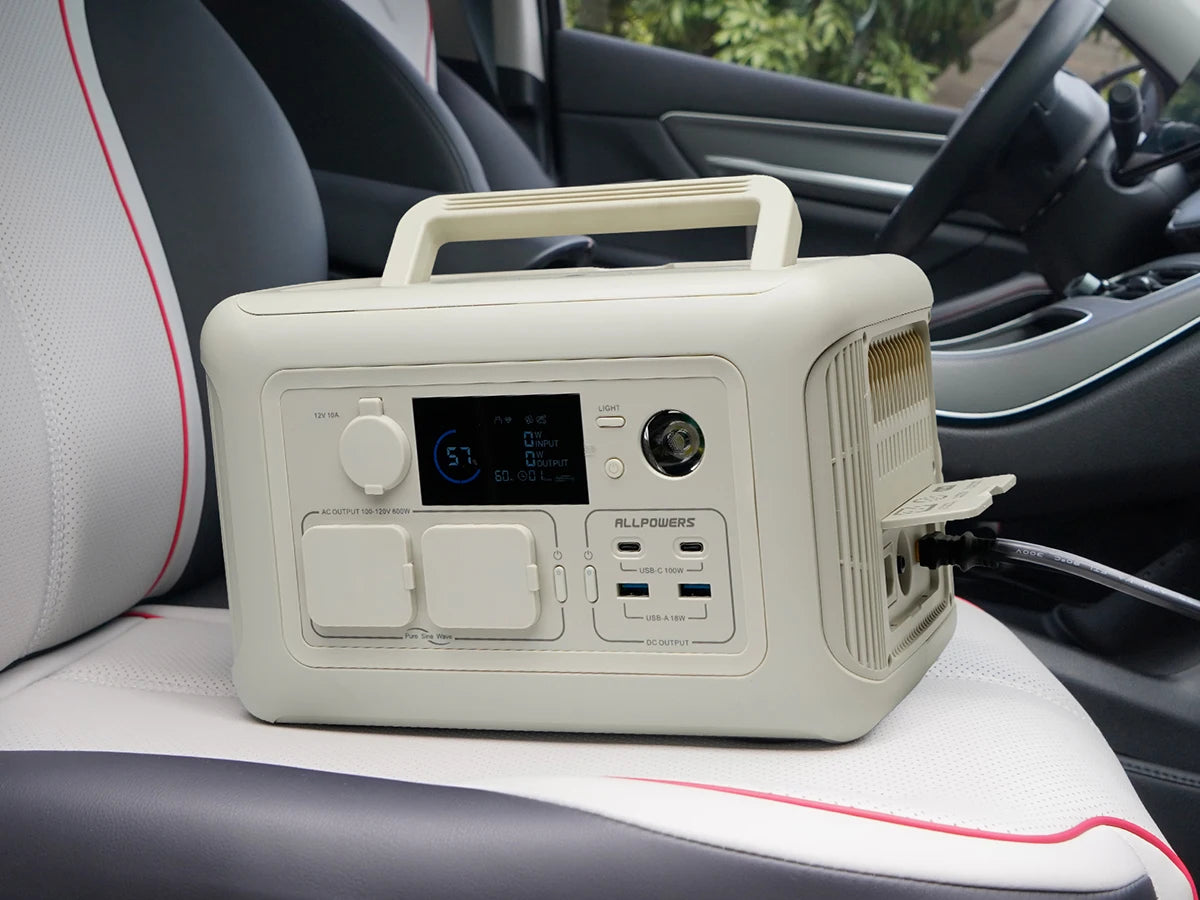 Allpowers 600W Portable Solar Generator Kit With LiFePO4 Battery