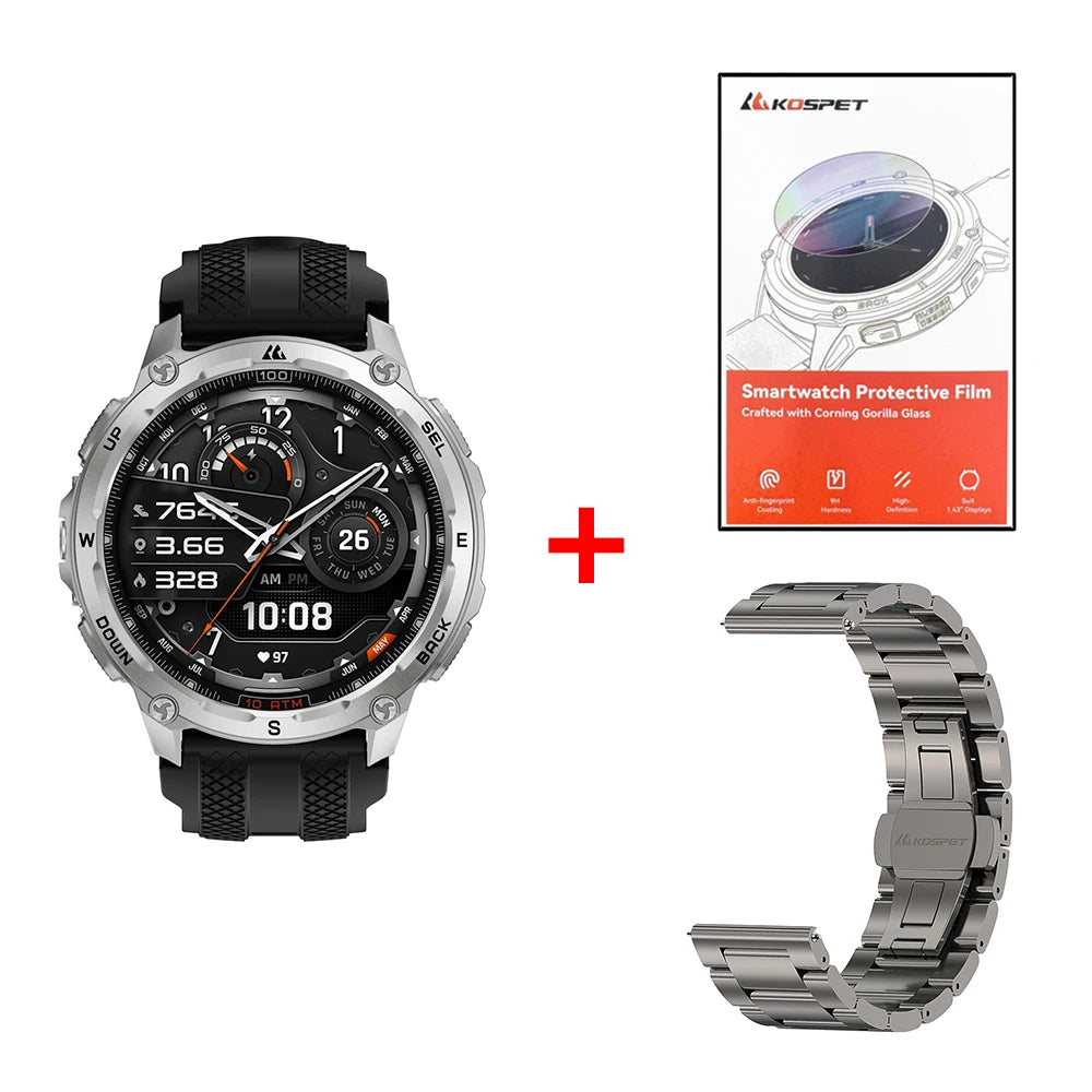 Kospet Tank T4 Smartwatch Featuring GPS And Heart Rate Monitoring