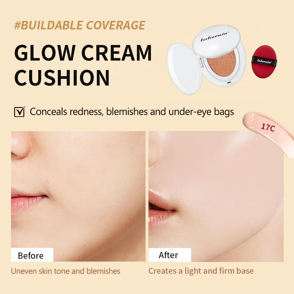 Ibcccndc Hydrating Cream Cushion Foundation For Radiant Dewy Glow
