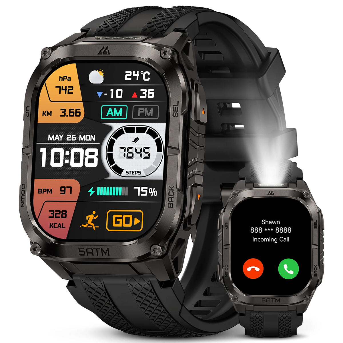Kospet Tank M4C Advanced Gps Smartwatch For Men 5Atm Waterproof