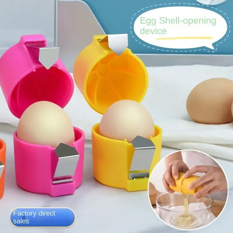 Plastic Egg Opener Beater and Shell Separator Kitchen Baking Tool