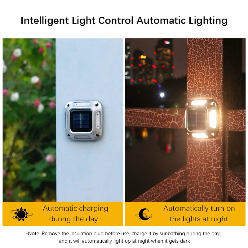 8 Led Solar Driveway Light Waterproof Outdoor Garden Pathway Lamp