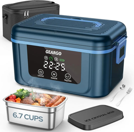 Rechargeable Cordless Electric Self Heating Lunch Box With Leakproof Seal