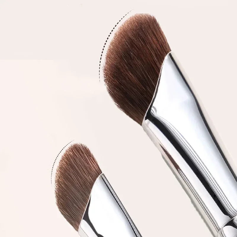 Yiyueqianli Angled Nose Contour Brush Horse Hair Makeup Brush