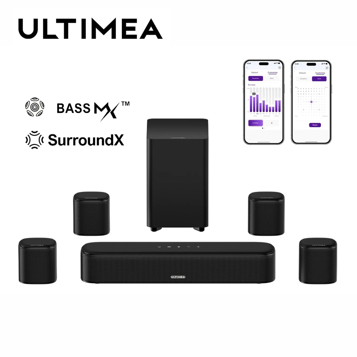 Ultimea 7.1CH Virtual Surround Soundbar With 330W Subwoofer