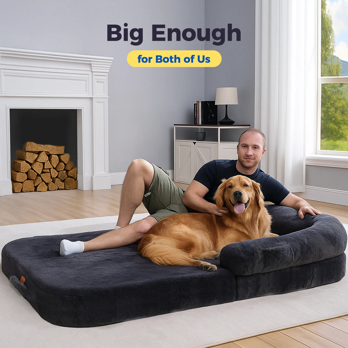 PAWZ Road Plush Foldable Pet Sofa Bed Non Slip Bottom
