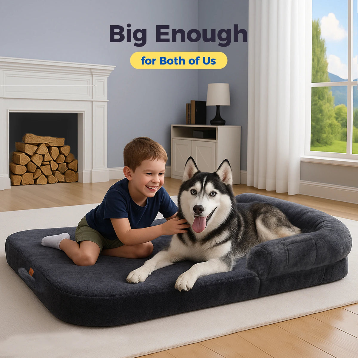 PAWZ Road Foldable Plush Pet Sofa Bed Non Slip Bottom