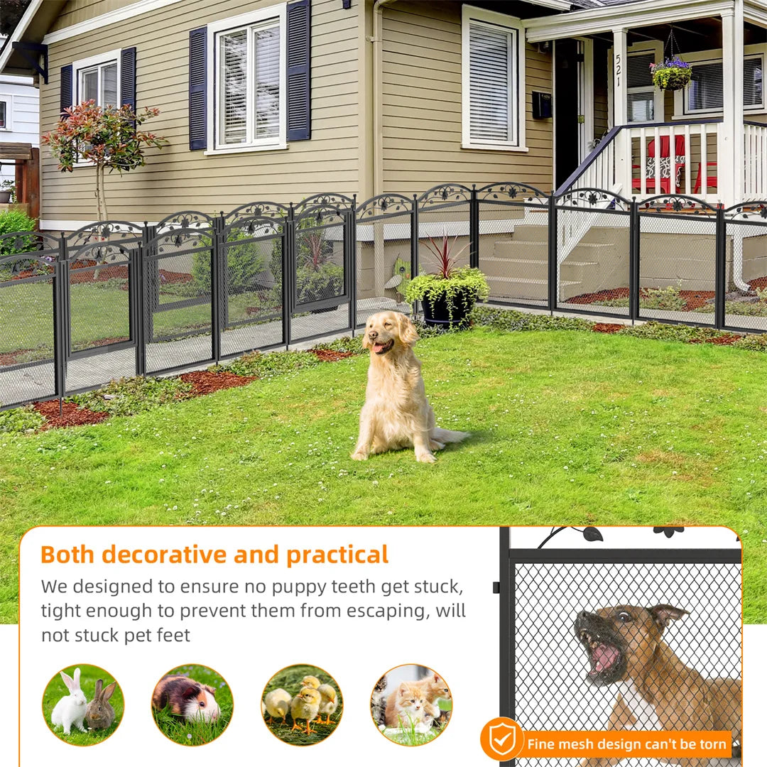 Bingopaw Heavy Duty Metal Dog Playpen With Waterproof Pad