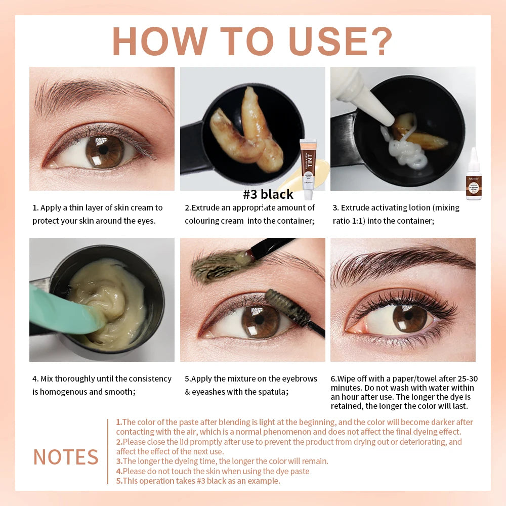 Ibcccndc Eyelash Lifting And Brow Tint Enhancement Kit