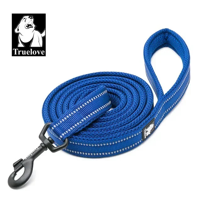 Truelove Reflective Padded Nylon Mesh Pet Leash For Dogs