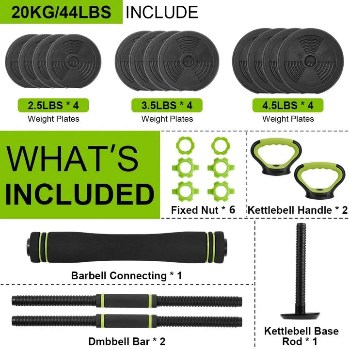 Twister Ck Adjustable Dumbbell Set With Connector For Gym
