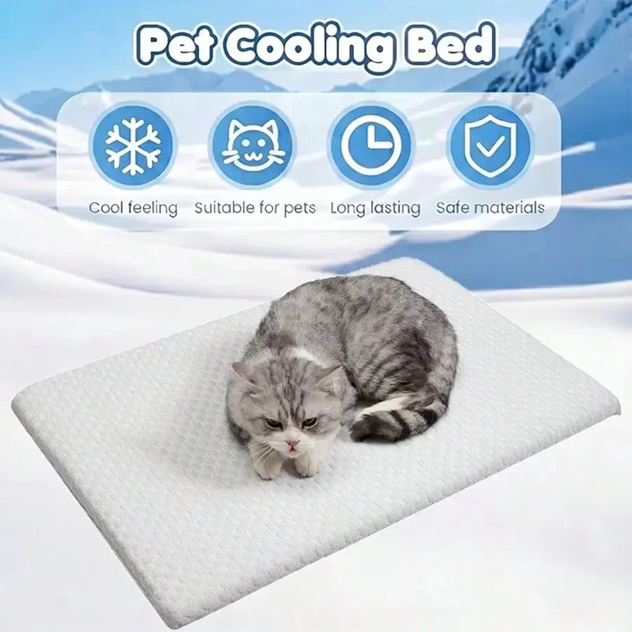 Breathable Cooling Pet Bed With Thick Sponge Padding
