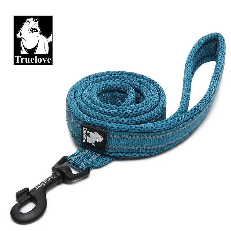 Truelove Reflective Padded Nylon Mesh Pet Leash For Dogs
