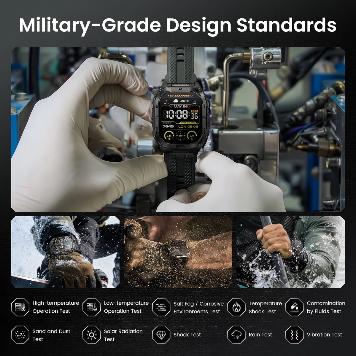 Kospet Tank M4C Advanced Gps Smartwatch For Men 5Atm Waterproof