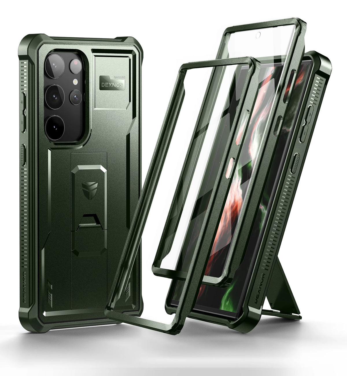 Dexnor Heavy Duty Case Samsung Galaxy S23 Ultra With Kickstand Protection