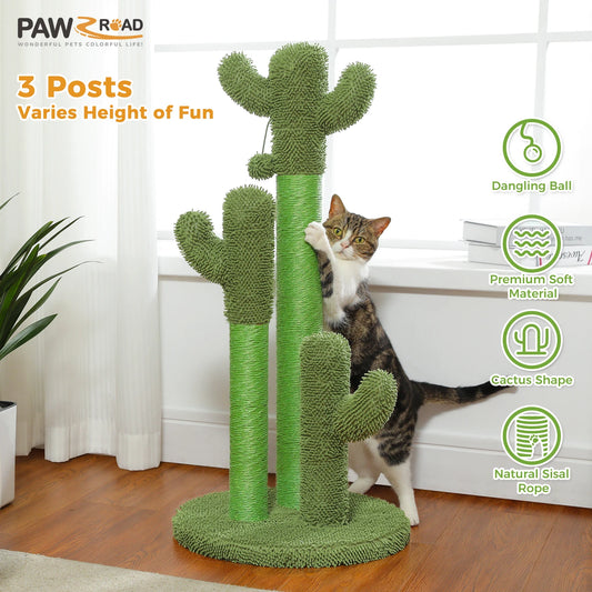 PAWZ Road Indoor Cactus Cat Scratching Post With Sisal Posts