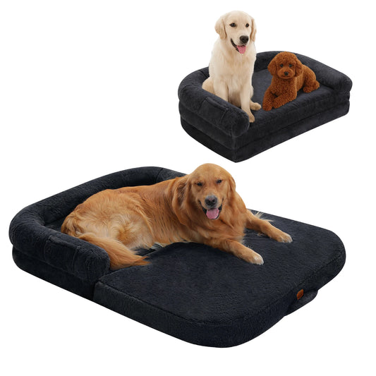 PAWZ Road Foldable Plush Pet Sofa Bed Non Slip Bottom