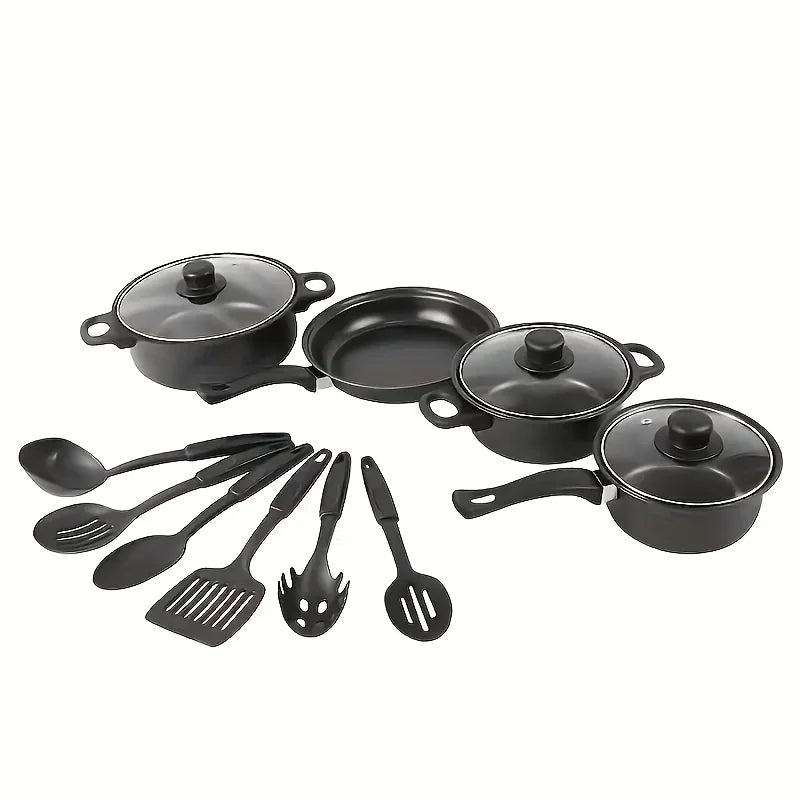 Aehome 13 Piece Stainless Steel Nonstick Cookware Set For Induction