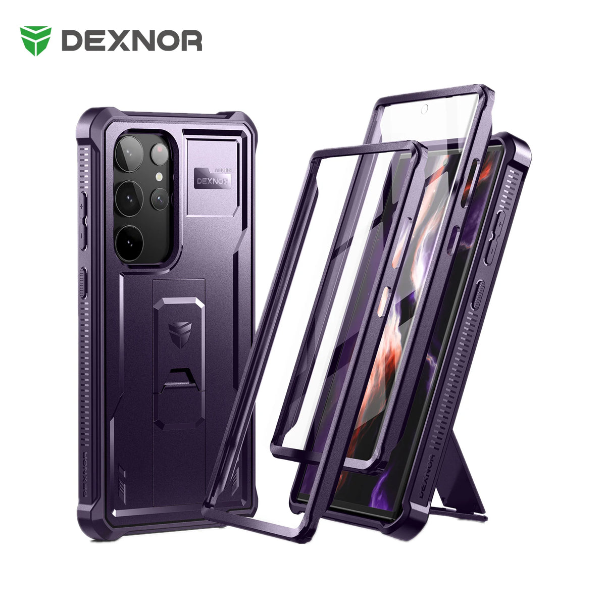 Dexnor Heavy Duty Case Samsung Galaxy S23 Ultra With Kickstand Protection