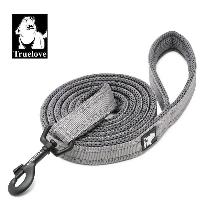 Truelove Reflective Padded Nylon Mesh Pet Leash For Dogs
