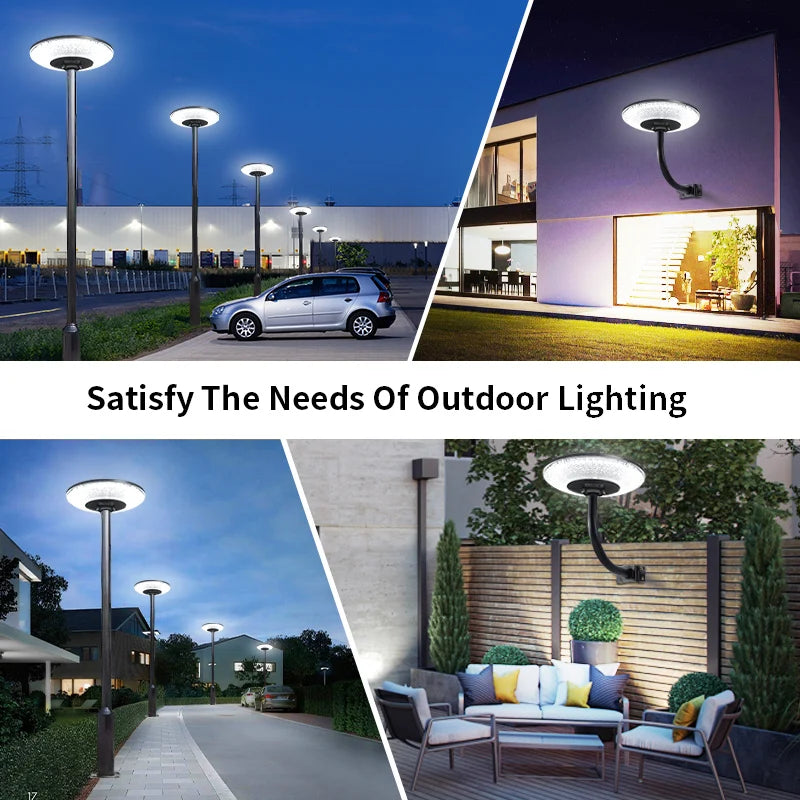 Morglad Solar Garden Light 360 Degree Radar Sensor Wireless Led Lamp
