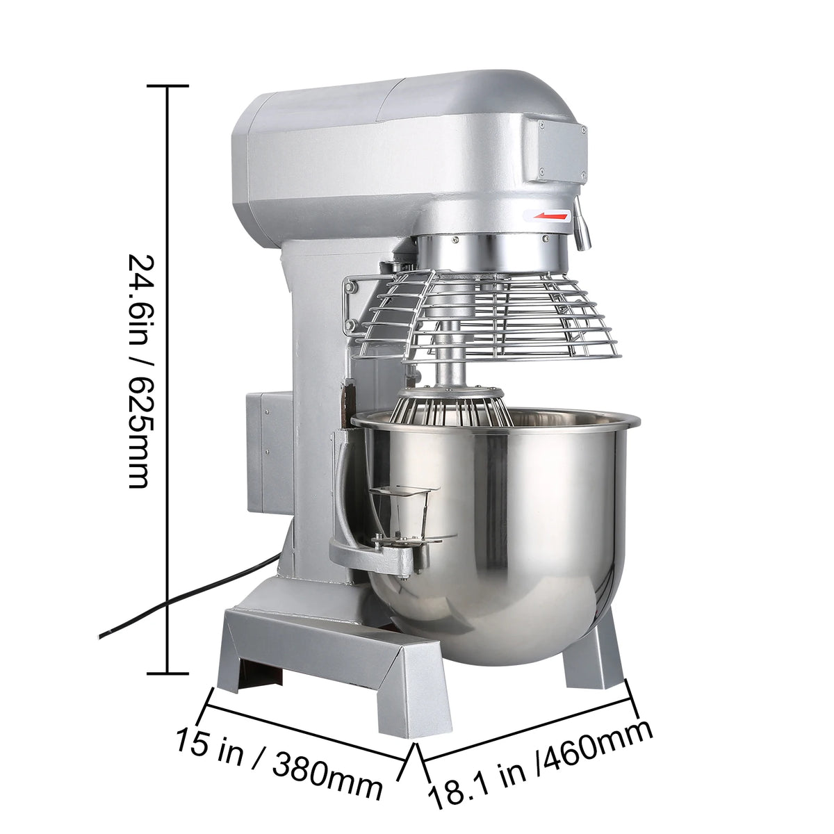 SucceBuy Commercial Food Mixer Features 3 Speeds And Stainless Build