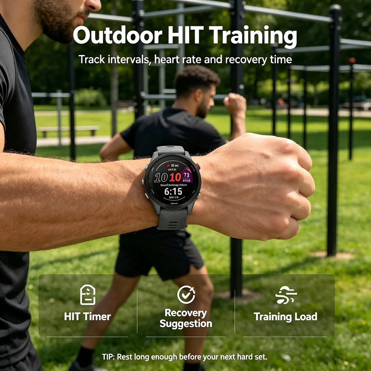 Garmin Forerunner 255 GPS Multisport Fitness Smartwatch With Health Tracking