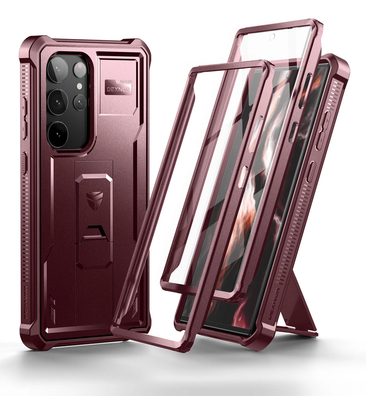Dexnor Heavy Duty Case Samsung Galaxy S23 Ultra With Kickstand Protection