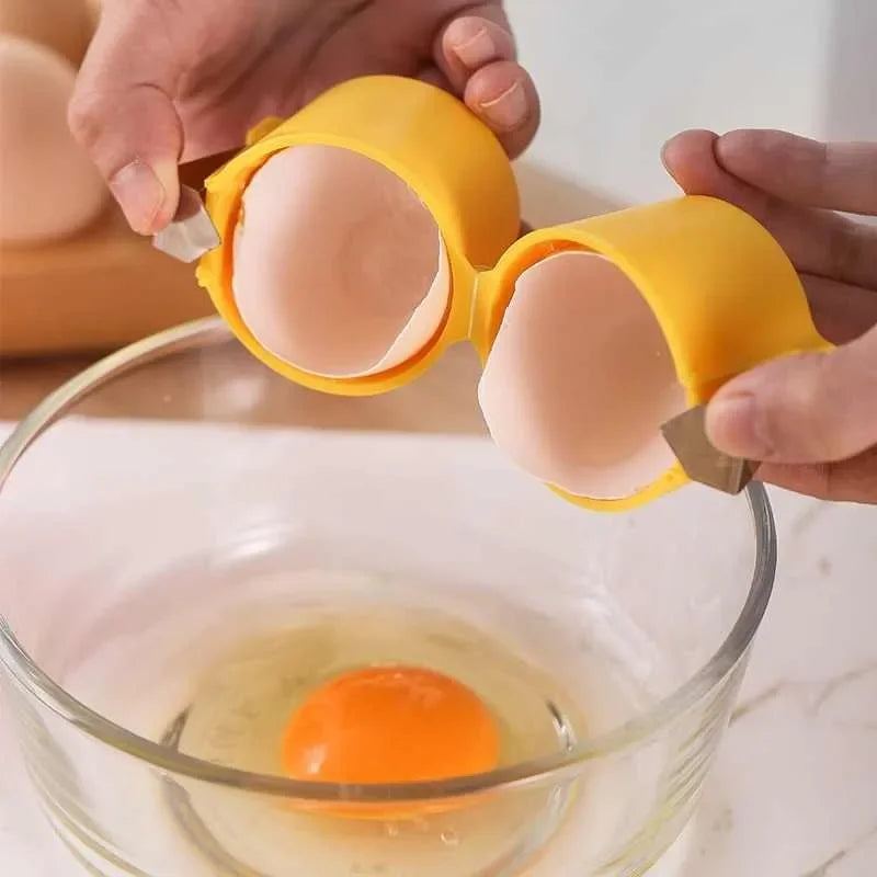 Plastic Egg Opener Beater and Shell Separator Kitchen Baking Tool
