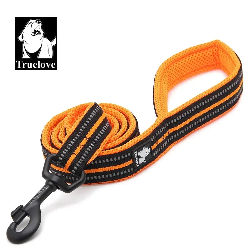 Truelove Reflective Padded Nylon Mesh Pet Leash For Dogs